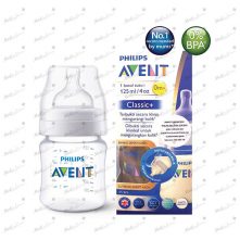 Avent Classic+ PA Feeding Bottle 0M+ 125ml PK2 (SCF452/27)