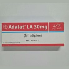 Adalat La Tablets 30mg 2X10's
