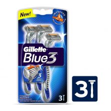Gillette Blue 3 Shaving Razor Bag Of 3
