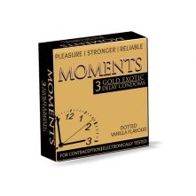 Moments Gold Delay Condoms - 3 Pieces