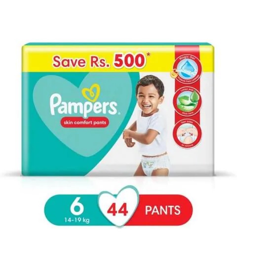 Buy Pampers Premium Care Baby Diapers Pants Size 4 Large 44 Count -  Pandamart - Latifabad online delivery in