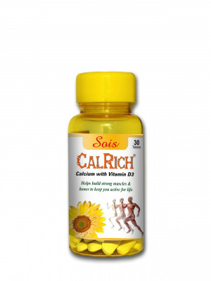 Calrich Tablet Jar (Calcium + Vitamin D3)