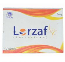 Lorzaf 8mg Tablets 10's